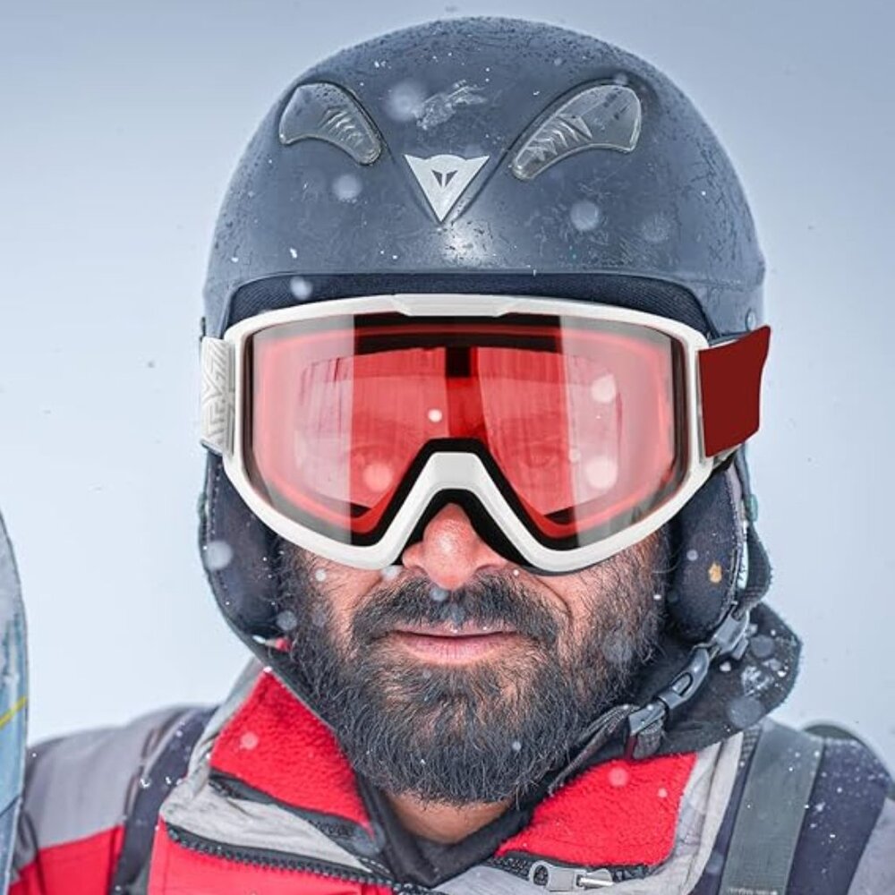 Frameless Anti-Fog Windproof Ski Goggles